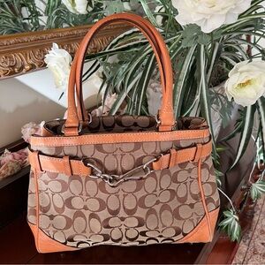 Vintage Coach Satchel Purse Bag